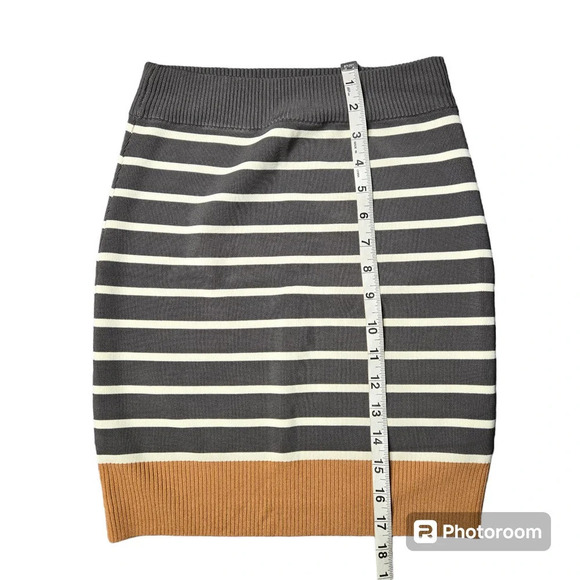 Guess By Marciano Striped Bandage Knit Pencil Skirt - Picture 3 of 5